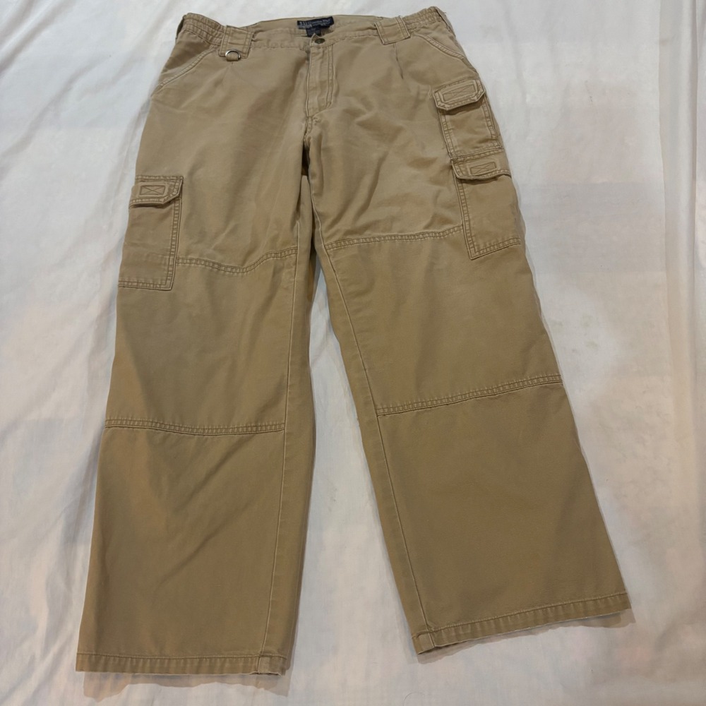 5.11 Tactical Series Men's Tan Cargo Pants Style 7425 Size 36x30 Cotton